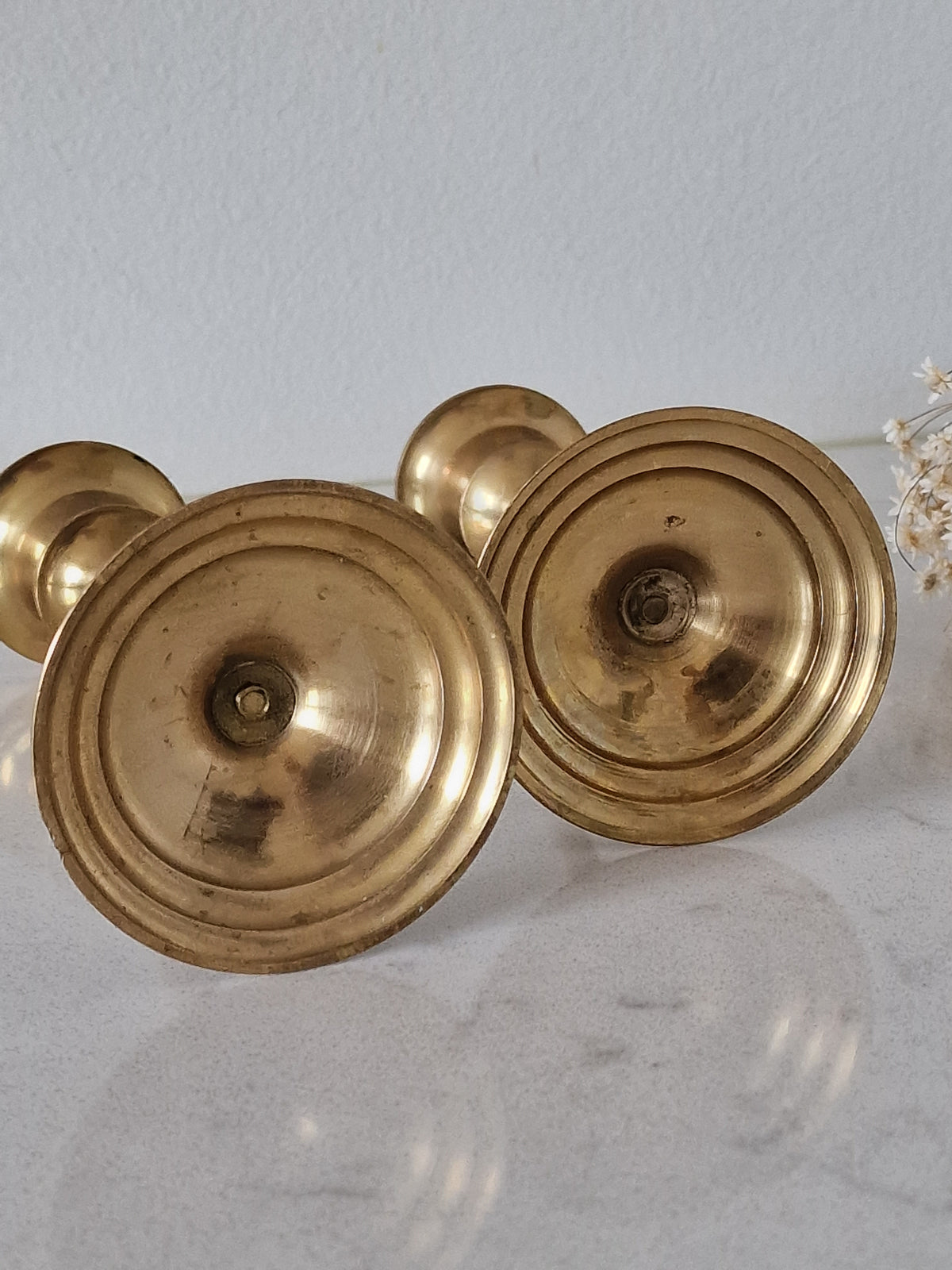 Vintage kynttiläjalat