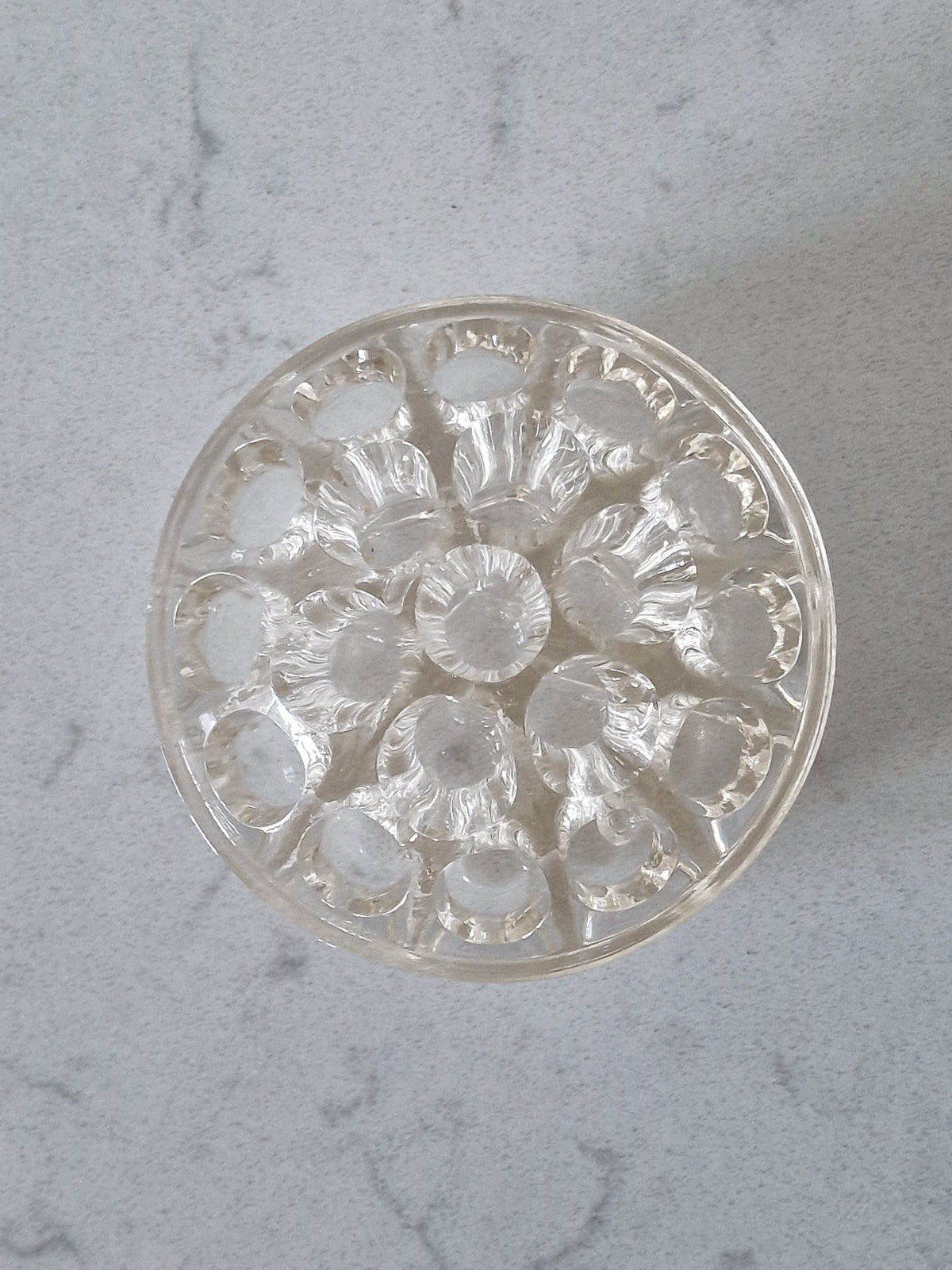 Glass flower holder