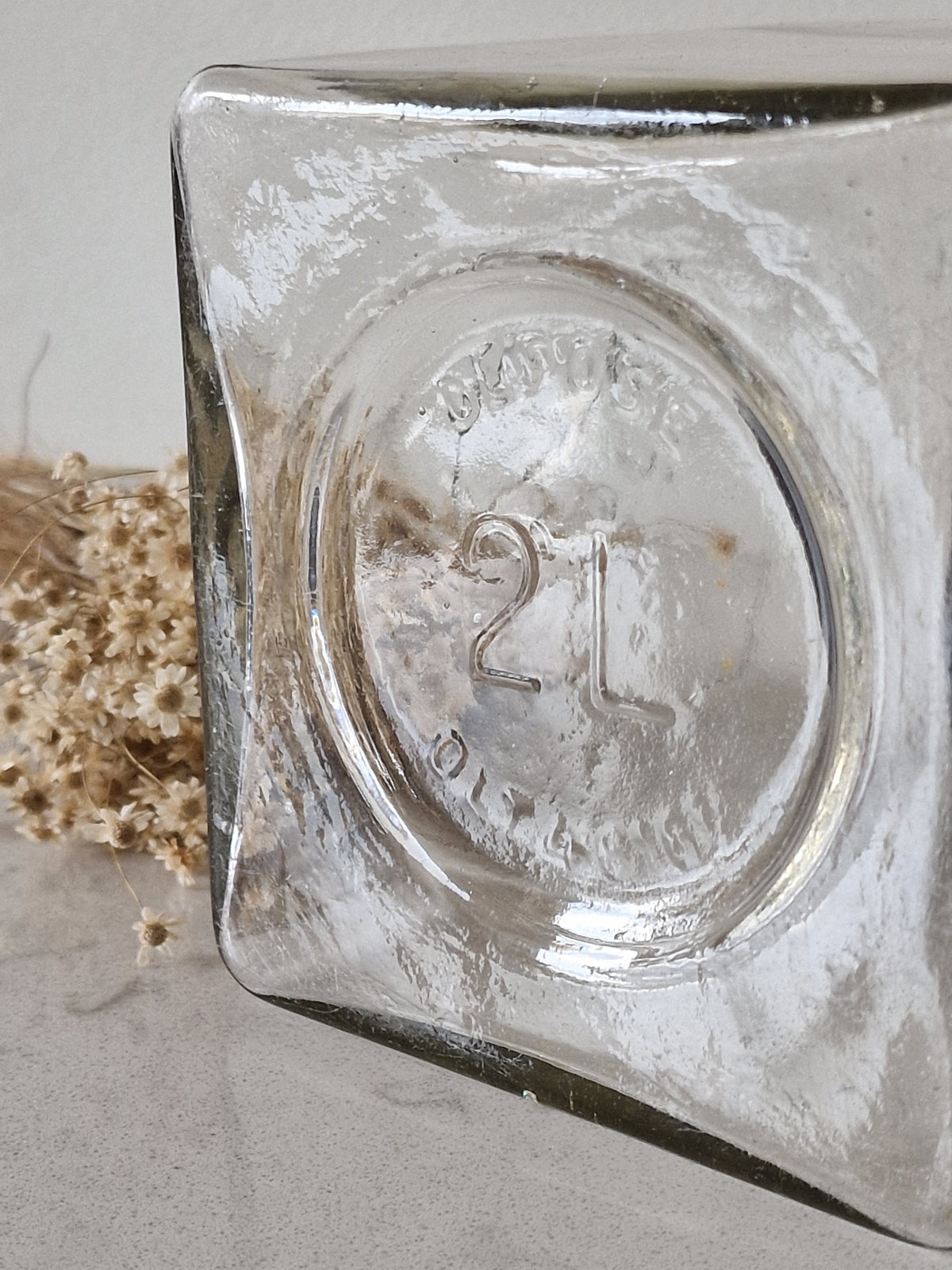 Kalla glass jar, early 20th century