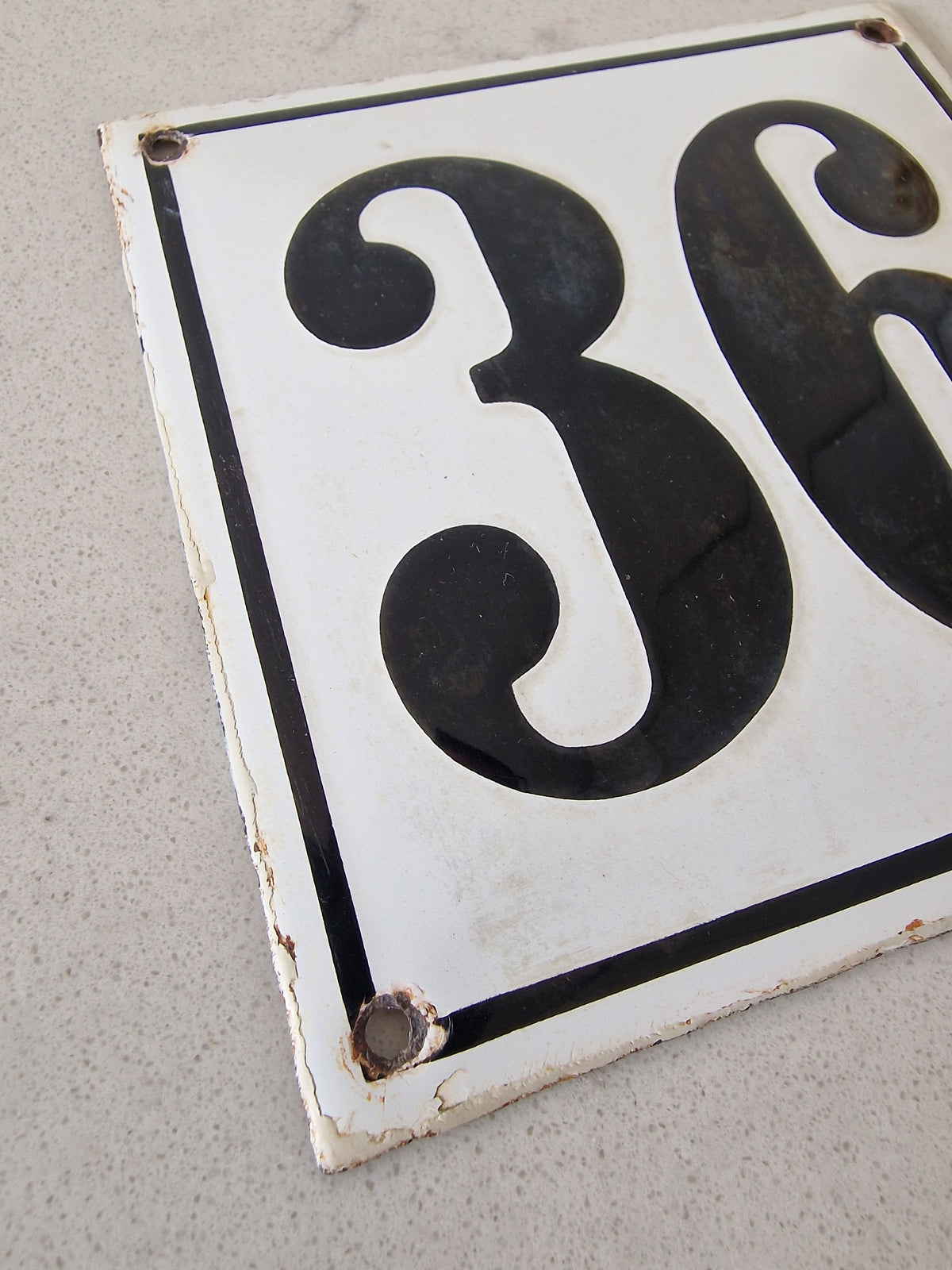 Enamel sign no. 36