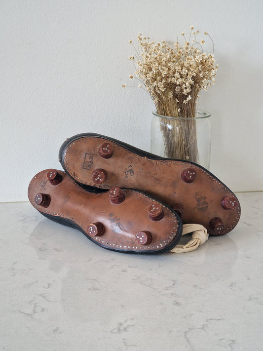 Old studded shoes