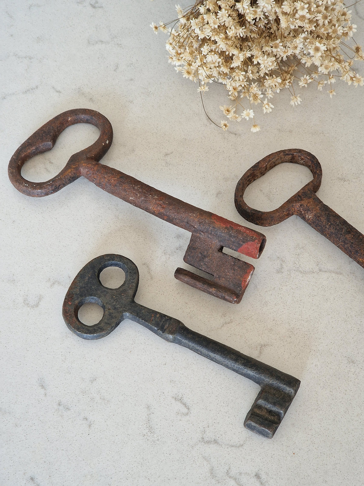 Old big fence keys 3 pcs