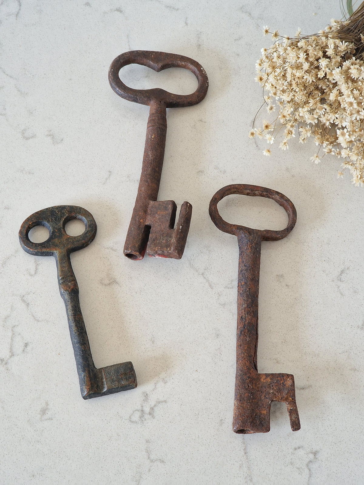 Old big fence keys 3 pcs
