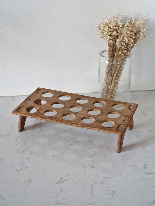 Wooden egg stand