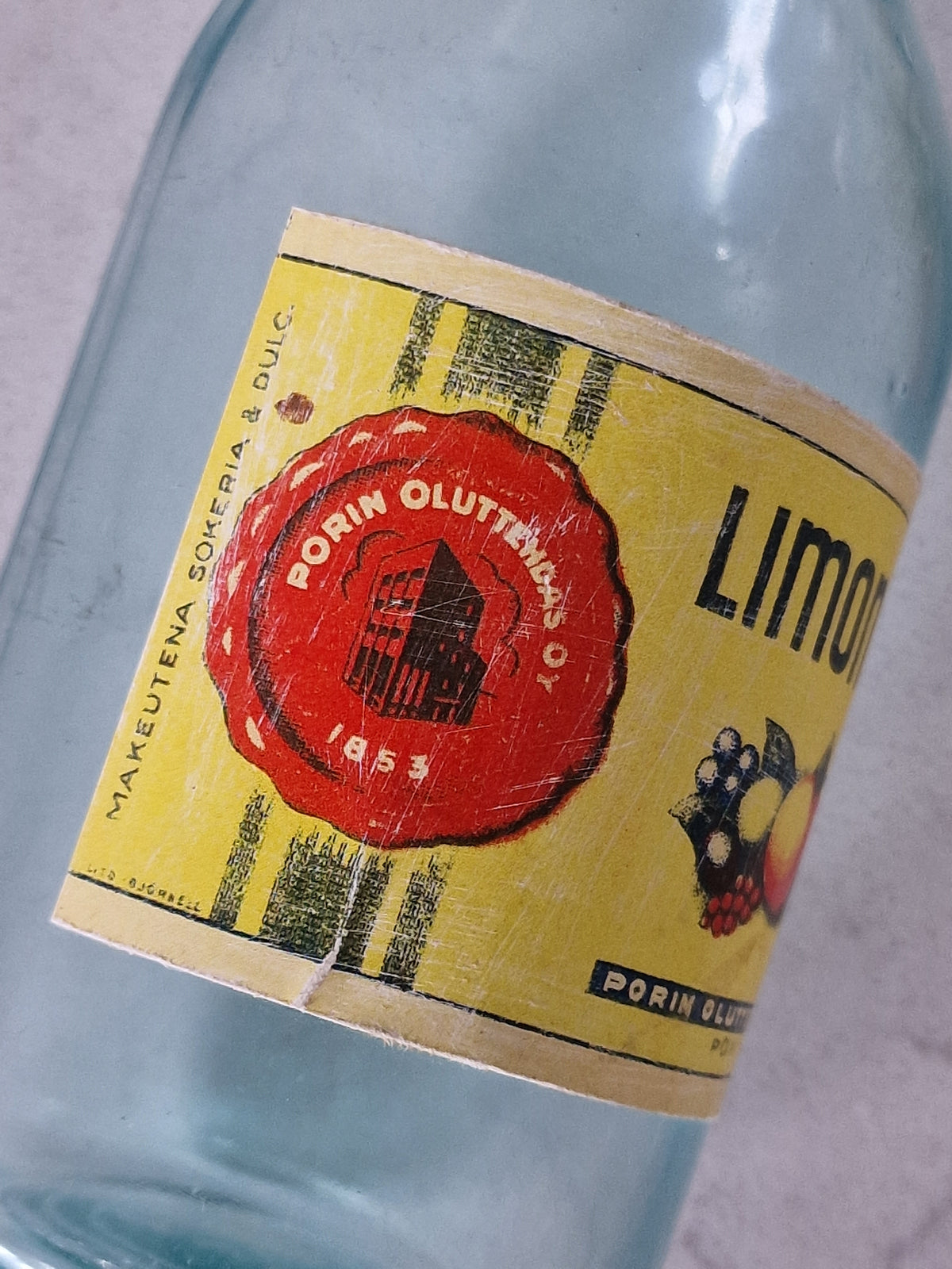 Pori brewery's lemonade bottle