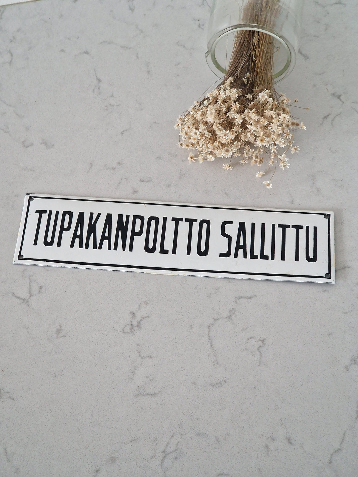 Smoking allowed - enamel sign