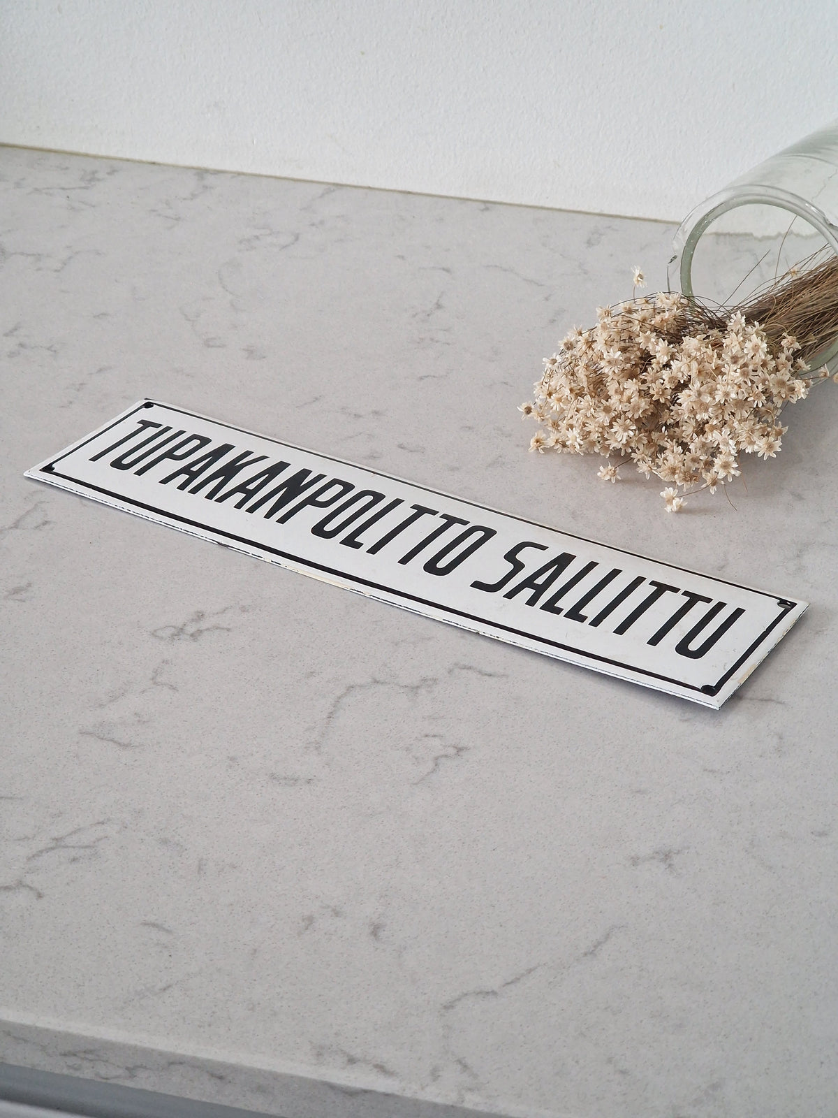 Smoking allowed - enamel sign