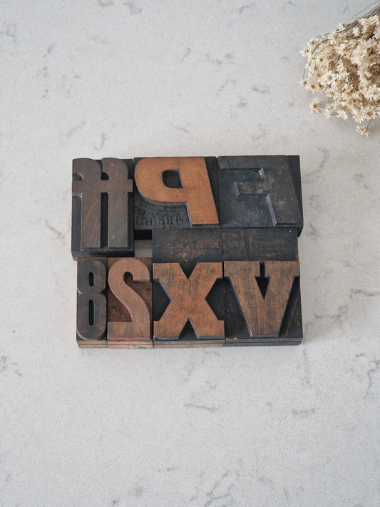 Set of 7 wooden notebooks