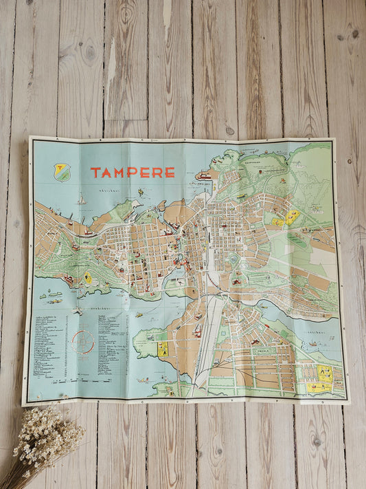 Map of Tampere 1951