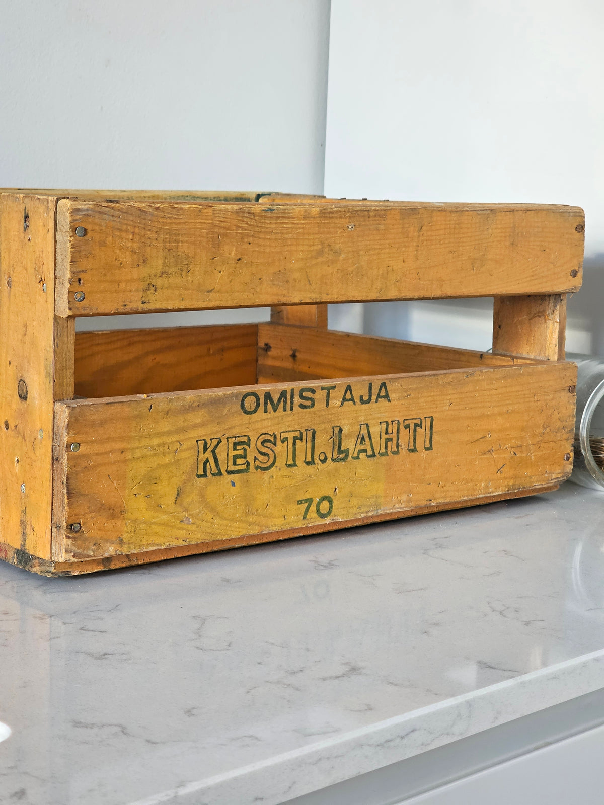 Kesti Lahti wooden box, 1970s