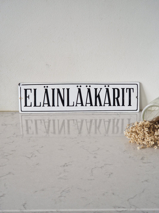 Vanha antiikki emalikyltti / emalikilpi