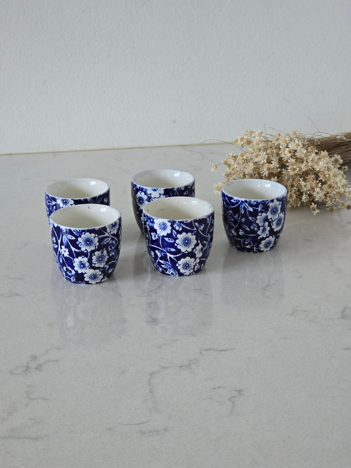 Burleigh Ware Calico munakupit 5 kpl