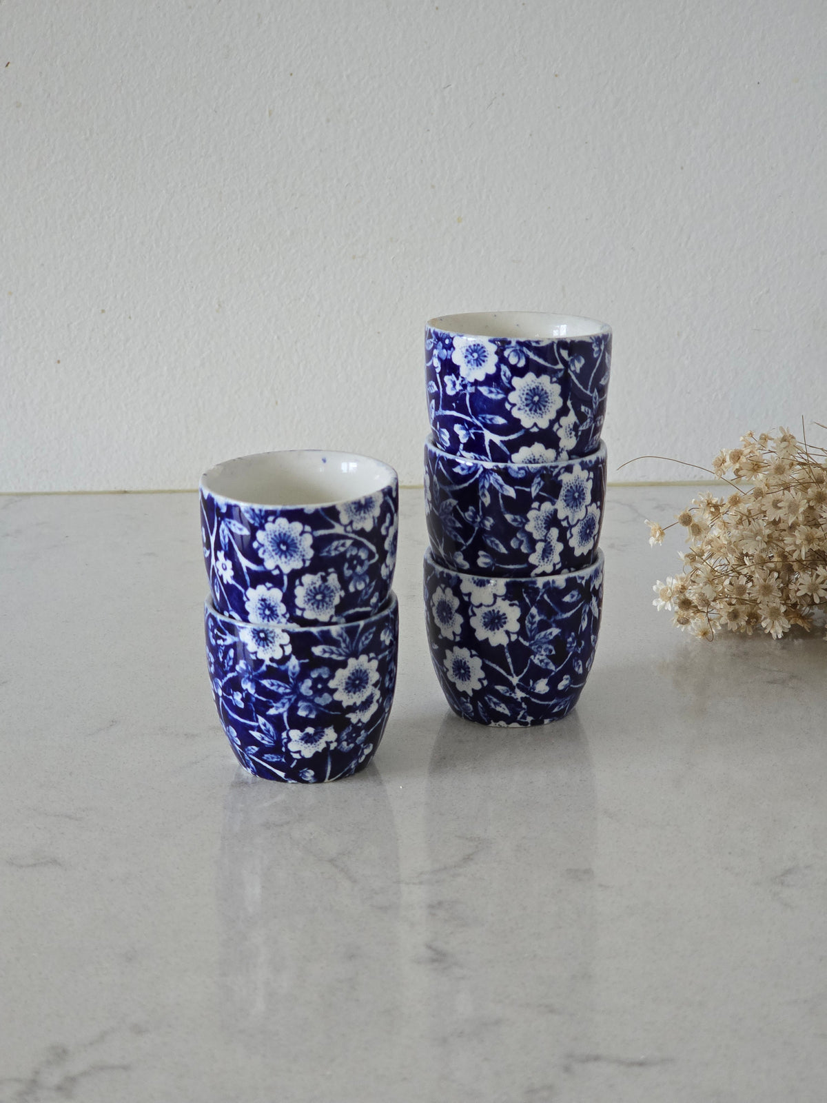 Burleigh Ware Calico munakupit 5 kpl