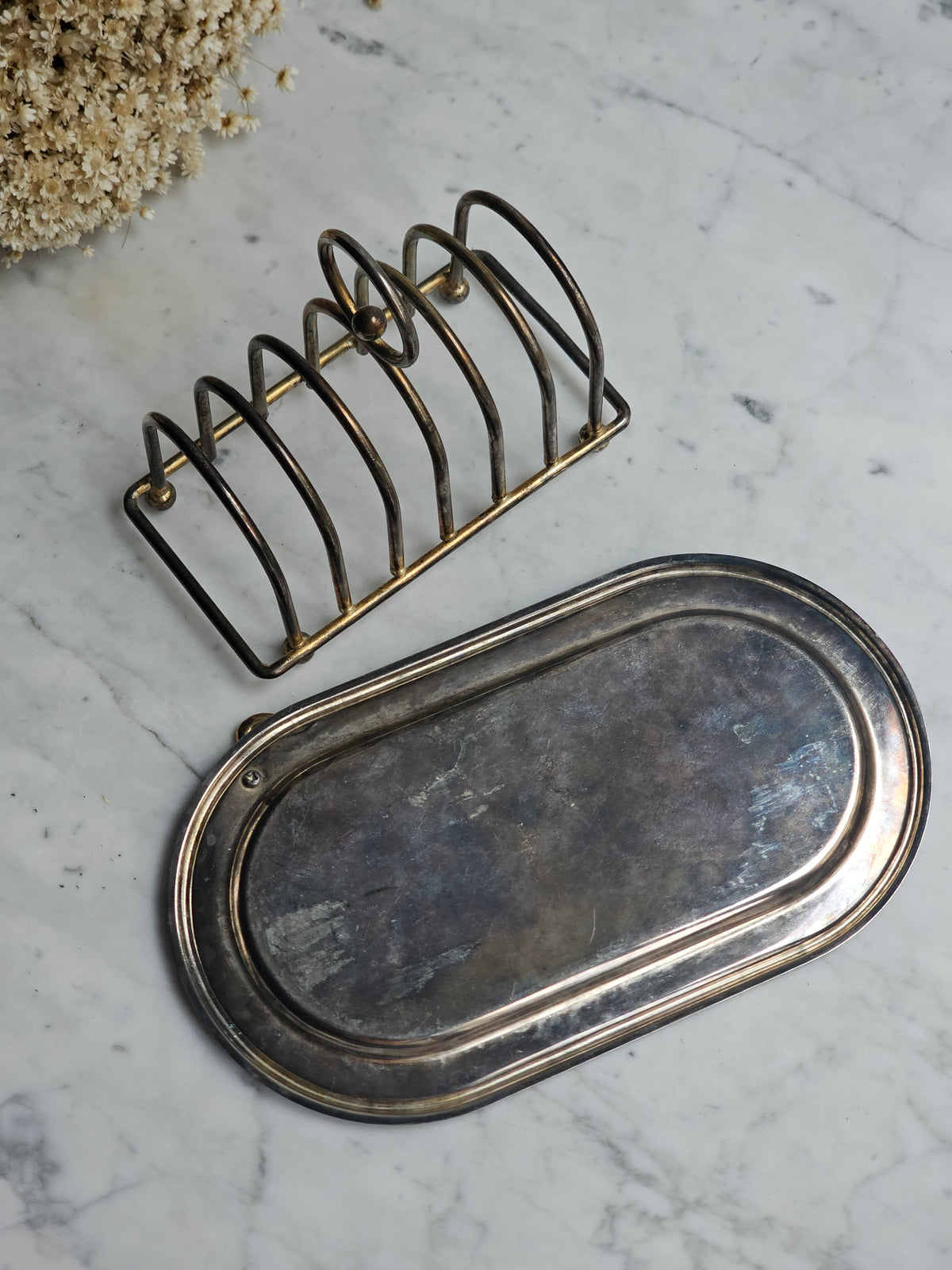 Vanha ranskalainen vintage paahtoleipäteline