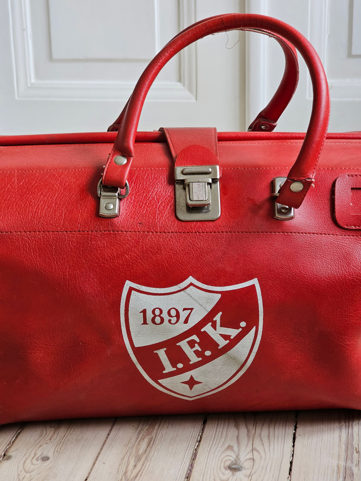 Vanha vintage Helsingin IFK laukku