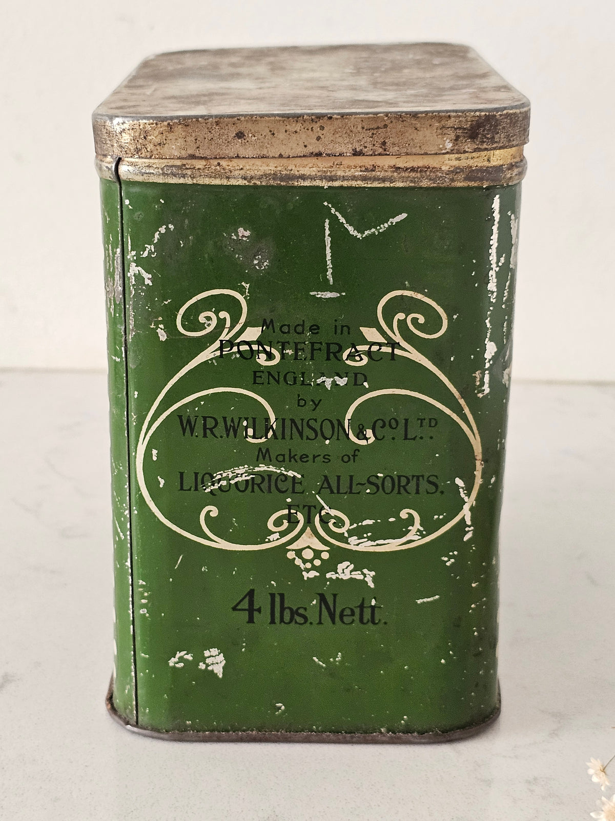 Pontefract cakes-metallilaatikko