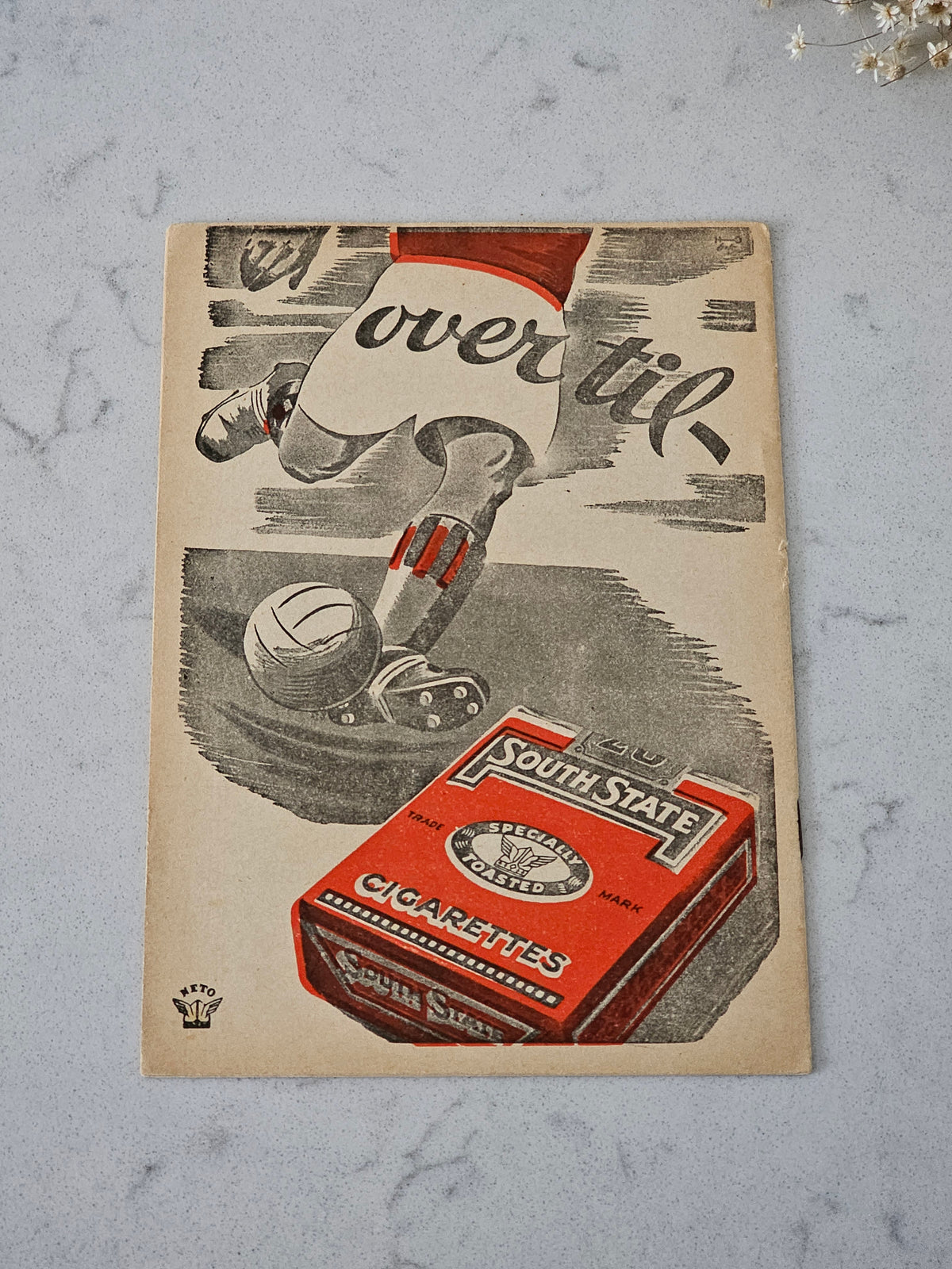 Vintage käsiohjelma Suomi-Norja