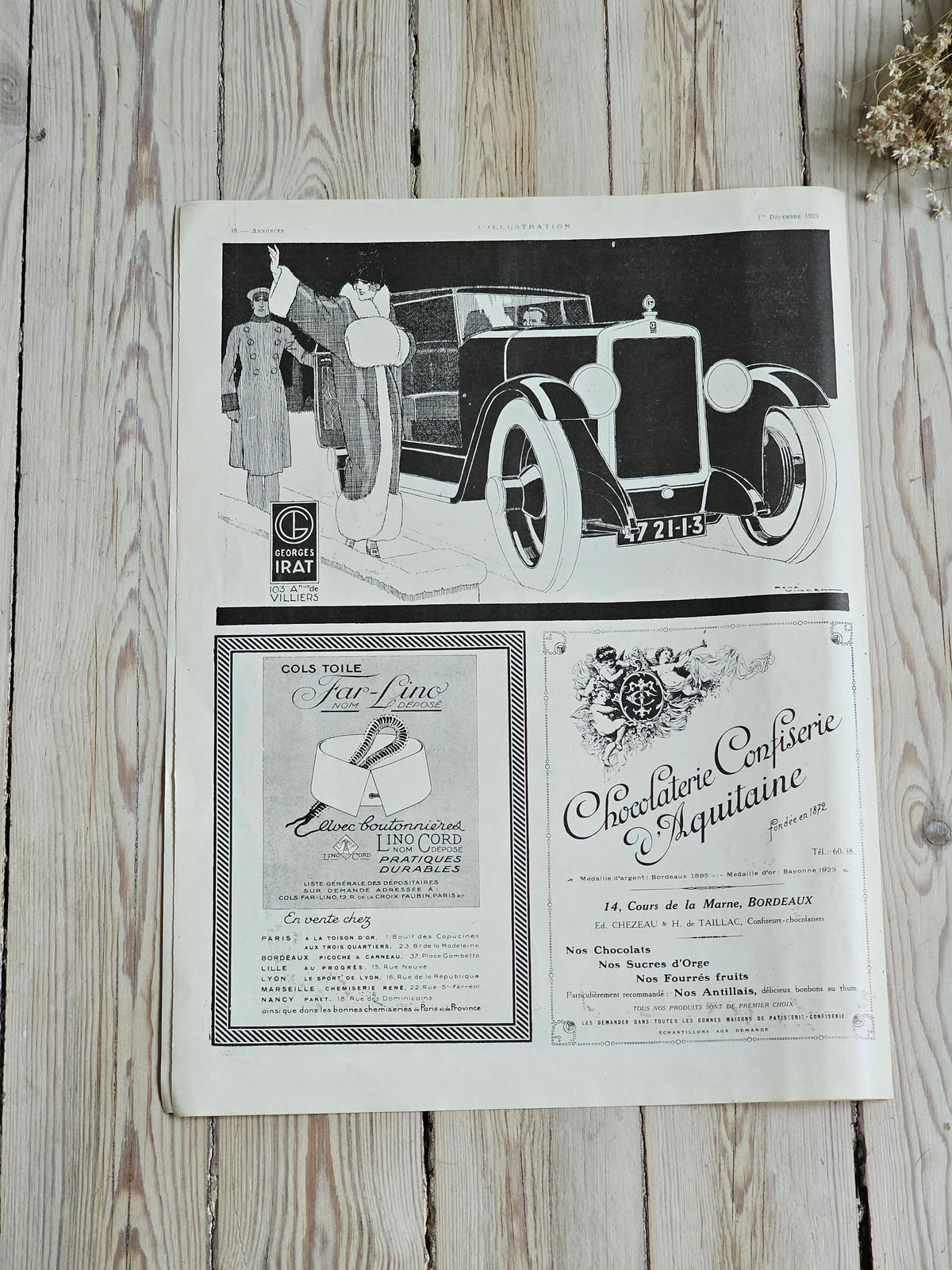 Ranskalainen projektorimainos Pathe Baby, 1924