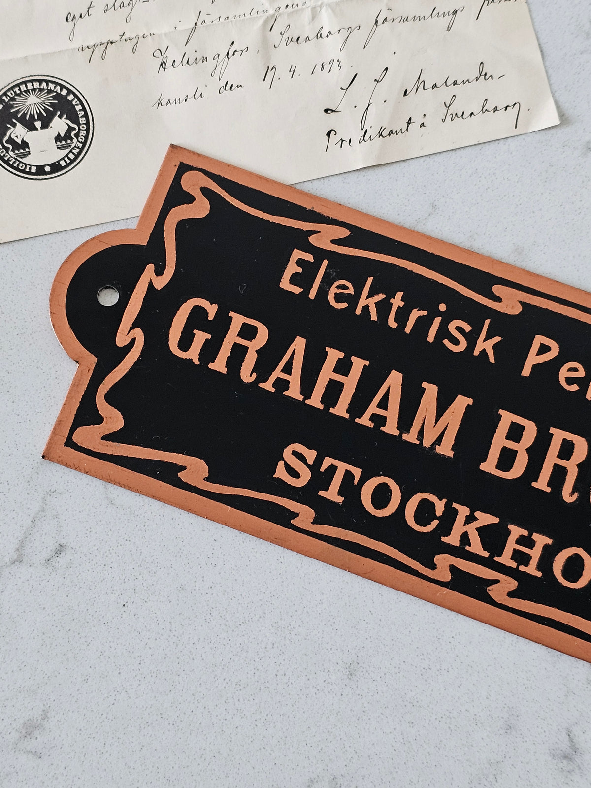 Graham Brothers Stockholm -kyltti