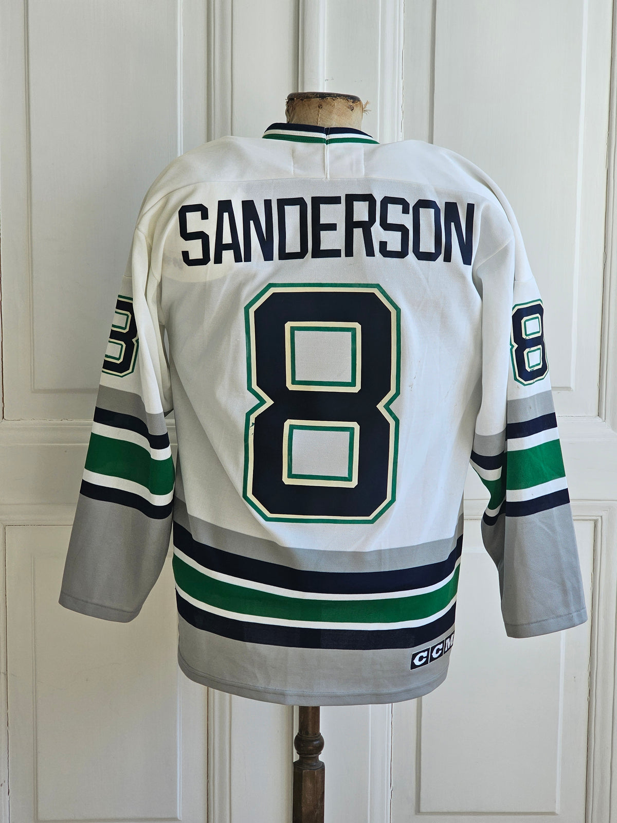 Hartford Whalers vintage fanipaita Geoff Sandersson