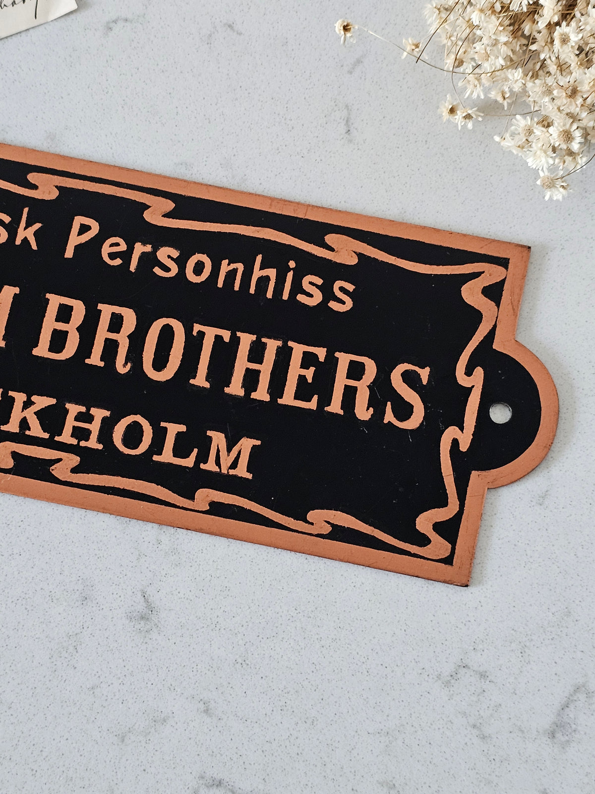 Graham Brothers Stockholm -kyltti