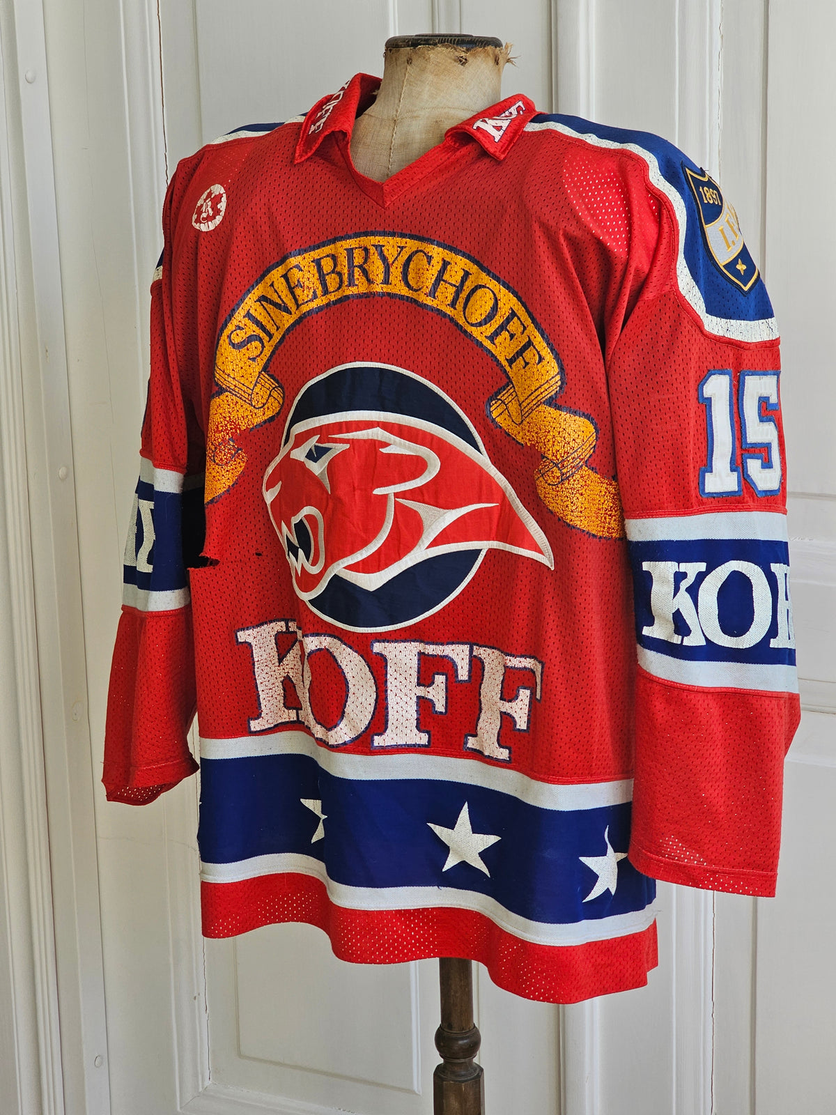 96-97 HIFK gameworn pelipaita Jari Laukkanen