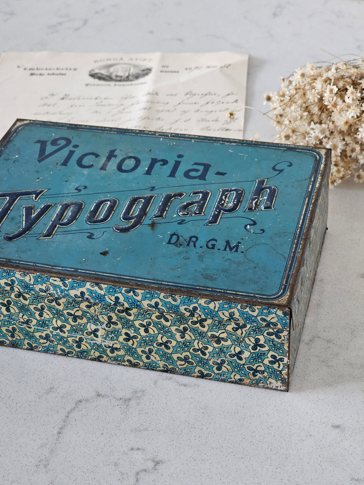 Victoria-Typograph Leimasinlaatikko